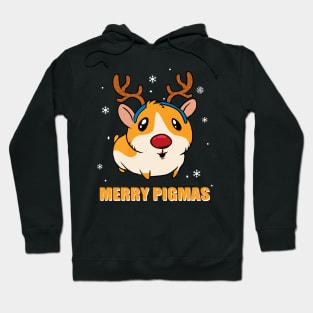 Merry Pigmas Guinea Pig Reindeer Christmas Gift Hoodie